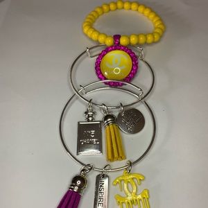 Designer Charm Bracelet Set